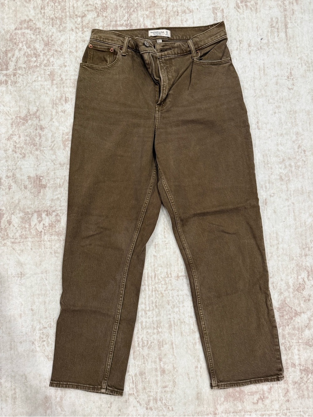 Curve love Brown 90s Straight-Leg Jeans